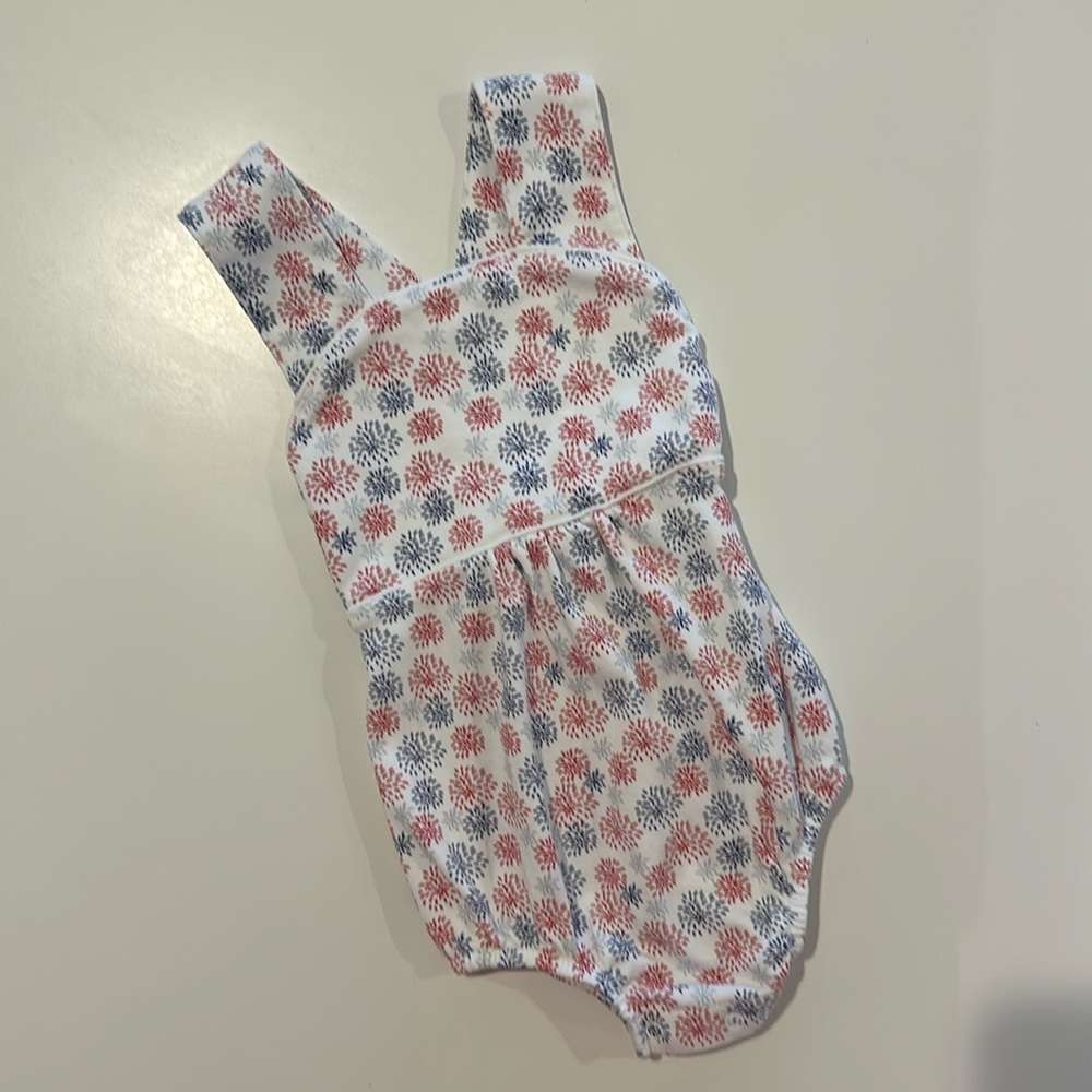 Lila & Hayes Pima Cotton Benton Boys Bubble in Fireworks
